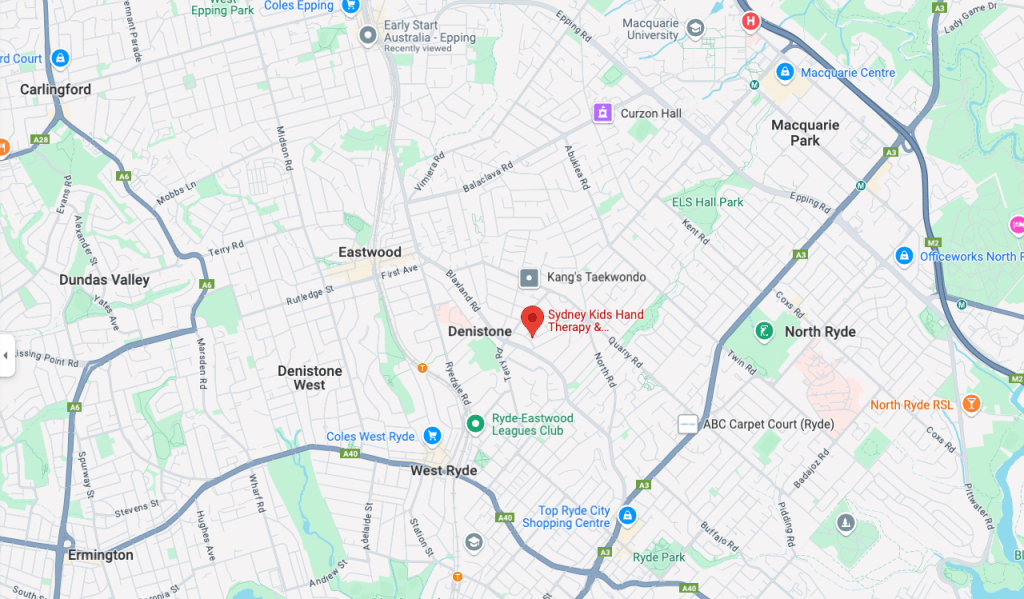 Location: Sydney Kids Hand Therapy & OT Centre